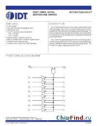 Datasheet IDT74FCT2541ATL manufacturer IDT