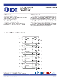 Datasheet IDT74FCT3245DB manufacturer IDT