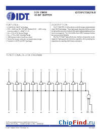 Datasheet IDT74FCT3827APG manufacturer IDT