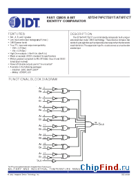 Datasheet IDT74FCT521ATPY manufacturer IDT