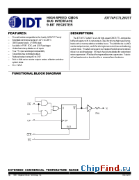 Datasheet IDT74FCTL2823T manufacturer IDT