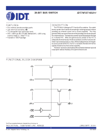 Datasheet IDT74FST163211PA manufacturer IDT