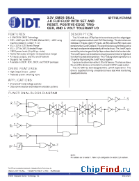 Datasheet IDT74LVC109A manufacturer IDT