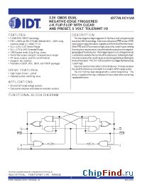 Datasheet IDT74LVC112ADY manufacturer IDT