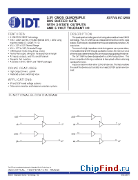 Datasheet IDT74LVC126A manufacturer IDT