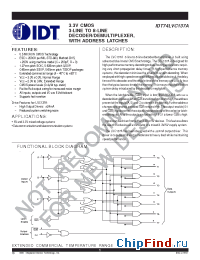 Datasheet IDT74LVC137A manufacturer IDT