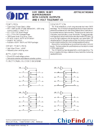 Datasheet IDT74LVC16240A manufacturer IDT