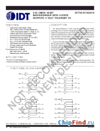 Datasheet IDT74LVC16241A manufacturer IDT
