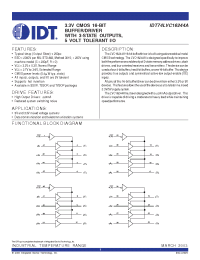 Datasheet IDT74LVC16244A manufacturer IDT