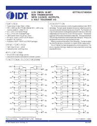 Datasheet IDT74LVC16245A manufacturer IDT