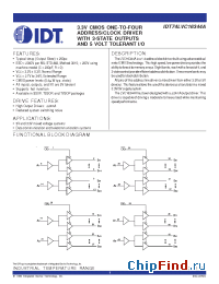 Datasheet IDT74LVC16344A manufacturer IDT