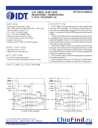Datasheet IDT74LVC16652A manufacturer IDT