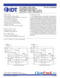 Datasheet IDT74LVC16Z646A manufacturer IDT