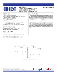 Datasheet IDT74LVC2245A manufacturer IDT