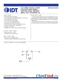 Datasheet IDT74LVc273a manufacturer IDT