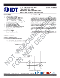 Datasheet IDT74LVC2952A manufacturer IDT