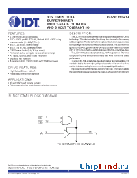 Datasheet IDT74LVC541APG manufacturer IDT