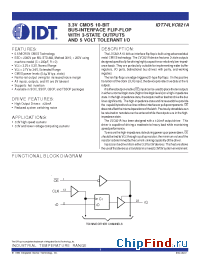 Datasheet IDT74LVC821A manufacturer IDT
