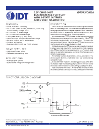 Datasheet IDT74LVC823A manufacturer IDT