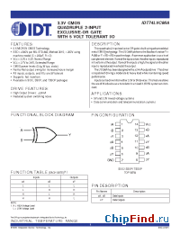 Datasheet IDT74LVC86A manufacturer IDT