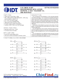 Datasheet IDT74LVCH162244APF manufacturer IDT