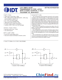 Datasheet IDT74LVCH162373A manufacturer IDT