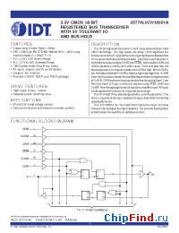 Datasheet IDT74LVCH16501APF manufacturer IDT
