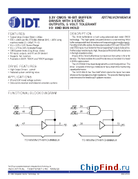 Datasheet IDT74LVCH16541A manufacturer IDT