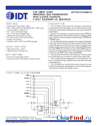 Datasheet IDT74LVCH16601A manufacturer IDT