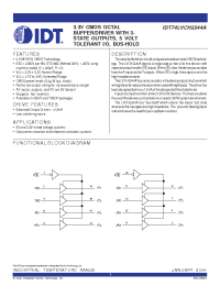 Datasheet IDT74LVCH2244A manufacturer IDT