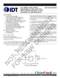 Datasheet IDT74LVCH2574A manufacturer IDT