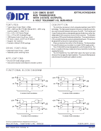 Datasheet IDT74LVCH32245A manufacturer IDT