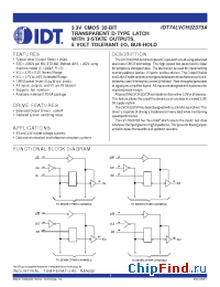 Datasheet IDT74LVCH32373A manufacturer IDT
