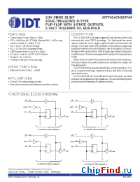 Datasheet IDT74LVCH32374A manufacturer IDT