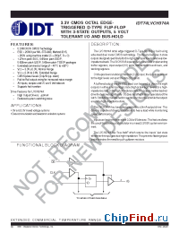 Datasheet IDT74LVCH374A manufacturer IDT