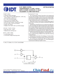 Datasheet IDT74LVCH573A manufacturer IDT