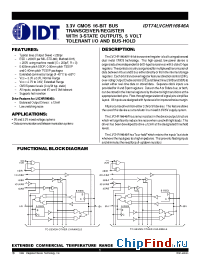 Datasheet IDT74LVCHR16646A manufacturer IDT