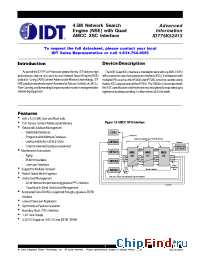 Datasheet IDT75K52413 manufacturer IDT