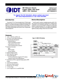 Datasheet IDT75K62413S104BB manufacturer IDT