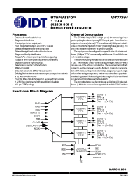 Datasheet IDT77301L12PFI manufacturer IDT