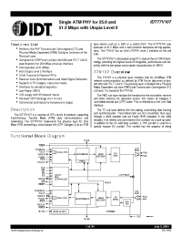 Datasheet IDT77V107L25PF manufacturer IDT