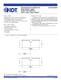 Datasheet IDTQS32X861 manufacturer IDT