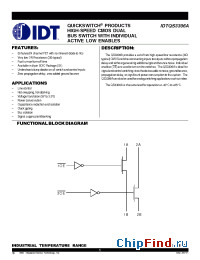 Datasheet IDTQS3306A manufacturer IDT