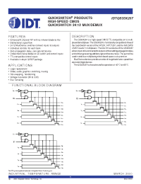 Datasheet IDTQS33X257Q1 manufacturer IDT