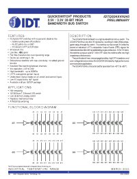 Datasheet IDTQS34XVH245Q3 manufacturer IDT