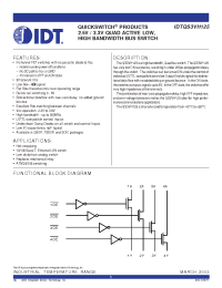 Datasheet IDTQS3VH125S1 manufacturer IDT
