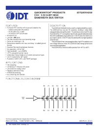 Datasheet IDTQS3VH245 manufacturer IDT