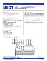 Datasheet IDTQS3VH253-PA manufacturer IDT