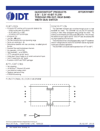 Datasheet IDTQS3VH861 manufacturer IDT