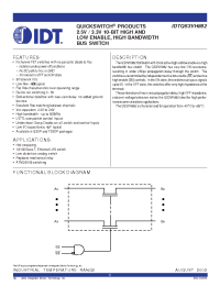 Datasheet IDTQS3VH862PA manufacturer IDT